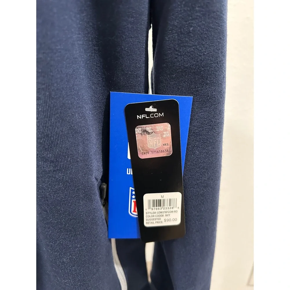 NFL Ultra Game Dallas Cowboys Mens Navy Blue Full Zip Hoodie Sweatshirt NEW - Picture 10 of 13